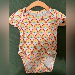 Rainbow Little Sleepies Bodysuit Newborn GUC